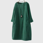 Olga | Relaxed Corduroy Midi Dress