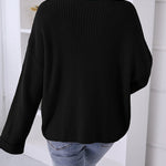 Pocket Oversized Knitted Pullover Sweater