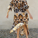 JAYA loose hem slit maxi dress
