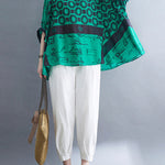 Original Printing Batwing Sleeve T-Shirts Tops