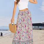 Nadorine Women's Boho Floral Skirt