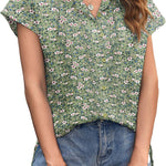 Nadorine Women's Blouse Casual Short Sleeve Shirt (DE Only)