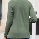 Nadorine Women Long Sleeve Shirts Casual Pleated Tunic Blouses