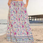 Nadorine Women's Boho Floral Skirt