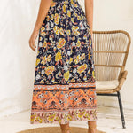 Nadorine Women's Boho Floral Skirt