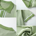 Cedric | Retro Striped Knit Shirt