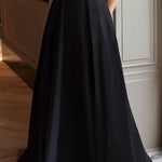 Black High-Neck Mesh Panel Maxi Dress With Keyhole Detail