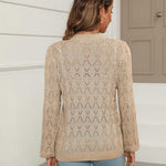 Nadorine Women's Lightweight Crochet Cropped Cardigan
