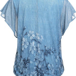 Nadorine Women's Blouse Batwing Blouse Shirts (DE Only)