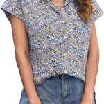 Nadorine Women's Blouse Casual Short Sleeve Shirt (DE Only)