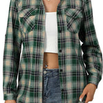Nadorine Checked Shirt Women's Long Sleeve Costume Blouse (DE Only)