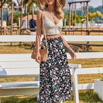 Nadorine Skirt Women's Elegant Printed Skirt Boho Beach Skirt (DE Only)