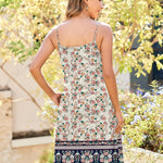 Nadorine Women's Sleeveless Boho Beach Dress Floral Mini Sundress