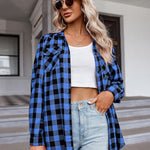 Nadorine Checked Shirt Women's Long Sleeve Costume Blouse (DE Only)
