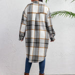Zeagoo Womens Plus Size Flannel Plaid Button Down Shacket Jacket