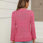 Nadorine Women's Lightweight Crochet Cropped Cardigan