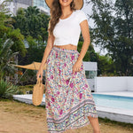 Nadorine Women's Boho Floral Skirt