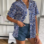Nadorine Women Linen Button Down Shirt