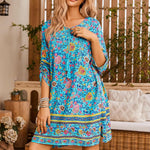 Nadorine Summer Dresses Women's Bohemian Flower Dress (DE Only)