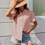 Nadorine Blouse Women's Short Sleeve Shirt Blouse (DE Only)