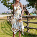 Nadorine Women Midi Dress Bohemian Beach Cover Up Dress