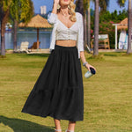Nadorine Long Women's Elegant Maxi Skirt with Pockets (DE Only)