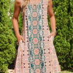 Nadorine Casual Boho Sleeveless Sundresses with Pockets