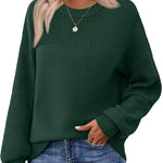 Nadorine Cozy Crewneck Chunky Knit Sweater (US Only)