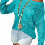 Nadorine Crochet Tops Off The Shoulder Sweaters