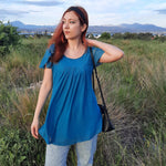 Nadorine Blouse Women's Elegant Ruffle Sleeve Tops (DE Only)