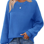 Nadorine Cozy Crewneck Chunky Knit Sweater (US Only)