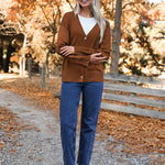 Nadorine Women's Oversized Button Sweaters Open Front Cardigans