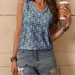 Zeagoo Women's Tank Tops Loose Fit Casual V Neck Boho Shirts
