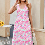 Nadorine Casual Dress Sleeveless Midi Swing Tank Sundress