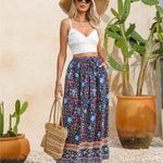 Nadorine Women's Boho Floral Skirt