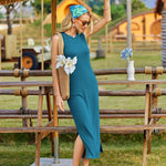 Nadorine Maxi Dresses Summer Dress Sleeveless Beach Dress (DE Only)
