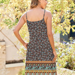 Nadorine Women's Sleeveless Boho Beach Dress Floral Mini Sundress