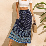 Nadorine Women's Boho Floral Skirt