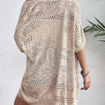 Nadorine Short Sleeve Boho Oversized Knitted Cardigan