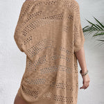 Nadorine Short Sleeve Boho Oversized Knitted Cardigan