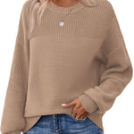 Nadorine Cozy Crewneck Chunky Knit Sweater (US Only)