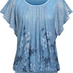 Nadorine Women's Blouse Batwing Blouse Shirts (DE Only)