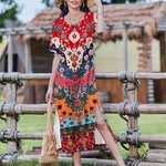 Nadorine Women Floral Summer Dress Casual Beach Dress