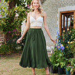 Nadorine Skirt Long Elegant Skirts High Waist Maxi Skirt (DE Only)