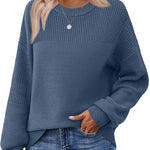 Nadorine Cozy Crewneck Chunky Knit Sweater (US Only)