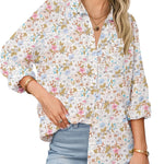 Zeagoo Womens Linen Button Down Shirts Long Sleeve Cotton Tops (US Only)