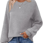 Nadorine Cozy Crewneck Chunky Knit Sweater (US Only)
