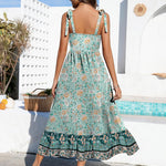 Nadorine Maxi Dress with Pockets Spaghetti Strap Sundress