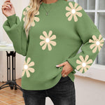 Nadorine Pullover Damen Strickpullover Warm Winterpullover Rundhals (DE Only)