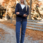 Nadorine Women's Oversized Button Sweaters Open Front Cardigans